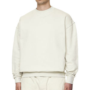 Sudaderas con capucha de corte holgado y ligeras, muy populares para hombre, sudadera de cuello redondo de felpa francesa, precio bajo de fábrica, sudadera de felpa francesa para hombre - Product Image 4