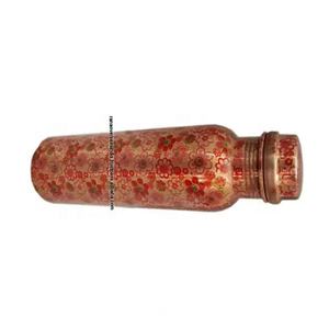 Trendy New Elegant Leak Proof <b>Water</b> <b>Bottle</b> Printed Ayurvedic Copper <b>Bottle</b> for <b>Water</b> Drinking Available at Wholesale Price - Product Image 3