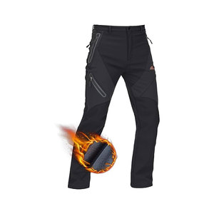 Pantalones de Esquí para Hombre, Forrados de Forro Polar, Impermeables, Aislantes para Invierno, Pantalones de Senderismo Duraderos, Pantalones Cargo para Trabajo al Aire Libre y Caza - Product Image 1
