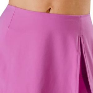Jupe de sport rose pour femme avec short intégré, légère, extensible, pour le golf, la course, l'entraînement, le fitness et les activités sportives - Product Image 6