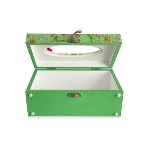 Aqdus Saleem - Dispensador de pañuelos de madera floral para coche, soporte rígido decorativo con cierre metálico para uso en el hogar o salón - Product Image 3