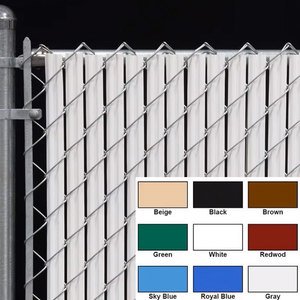 รั้วตาข่ายเหล็กชุบสังกะสีเคลือบพีวีซีเกรดพรีเมียมสำหรับงานพาณิชย์ หนาพิเศษ พร้อมแผ่นสแลทแบบประกบกัน - Product Image 6