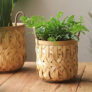Bamboo <b>Basket</b> Featuring Flexible Form And Practical Design Ideal For Organizing Household Items And Retail <b>Display</b> - Product Image 2