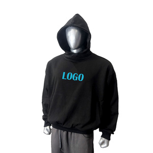 OEM <b>Custom</b> Logo Heavyweight Fleece Boxy Fit Hoodies For Men <b>Balloon</b> Hoodies Winter Casual Pullover Blank Oversized Hoodie - Product Image 1