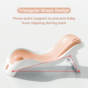 Polka Tots Tiny Tubsy Baby Bather Support de bain nouveau-né-Rose - Product Image 4