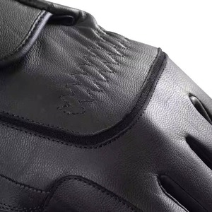 Gants d'équitation en cuir noir personnalisés OEM, à doigts complets, compatibles écran tactile, séchage rapide, pour sports de plein air - Product Image 4