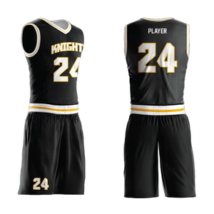 Tenues de basketball personnalisées pour adultes, respirantes, antibactériennes, à séchage rapide, avec logo, service d'impression de logo personnalisé, OEM, grandes tailles - Product Image 2