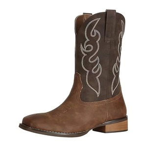 Botas Vaqueras de Cuero Vacuno Personalizadas de Alta Calidad para Hombre con Plataforma Estilo Británico, Nuevas Botas de Montar a Caballo, Botas Ecuestres para Hombre - Product Image 1