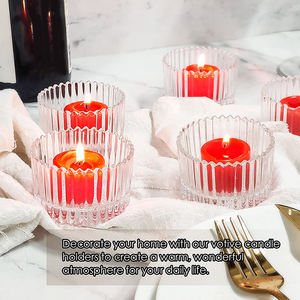 <b>Glass</b> Votive Holder High Transparency Eco-Friendly Transparent Jar Lids for Festival and Wedding Home Decor - Product Image 2