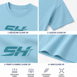 T-shirt de sport ample pour homme – Performance optimale pour l'entraînement intensif et le sport – Vêtement de sport oversize style streetwear - Product Image 4