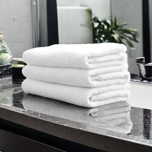 ผ้าขนหนูอาบน้ำเนื้อนุ่มหรูหรา สีขาว ผ้าลินินสปา 600 GSM - Product Image 6