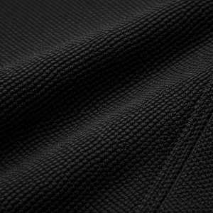 Men's Black Short Sleeve Polo <b>Shirt</b> With White <b>Collar</b> Regular Fit Casual Knitted <b>T</b>-<b>Shirt</b> - Product Image 5