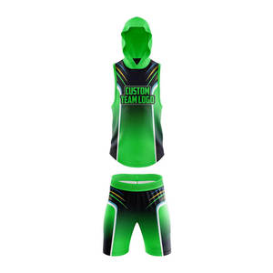 Conjunto de Pantalones Cortos Deportivos de Dos Piezas de Alta Calidad, Transpirables, de Secado Rápido, Ligeros, de Poliéster/Algodón, Personalizados para Mujer y Hombre - Product Image 3