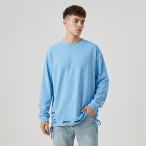 Men Distressed Summer T Shirts Summer Short Sleeve Crew Neck Distress Tee Shirt Men's Summer Fashion Distressed <b>TShirts</b> Mens - Product Image 6