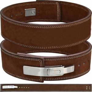 Ceinture de musculation unisexe Geo Brother Co en cuir de vachette, respirante, antidérapante, avec boucle de fermeture réglable, soutien lombaire, entraînement de force - Product Image 1