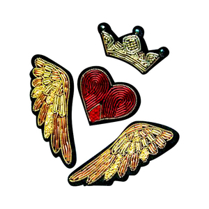 Badge de blazer 3D brodé à la main avec fil de bullion de qualité supérieure, tissu en toile, couleurs et logos personnalisés - Accessoires d'uniforme durables - Product Image 3