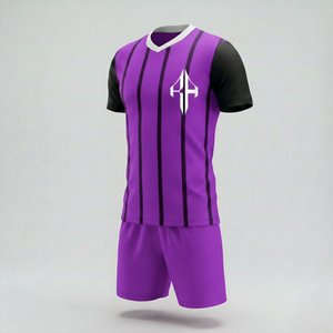 Uniforme de Fútbol para Hombre de Alta Calidad con Cuello en V, 100% Poliéster, Manga Corta, Personalizable, Transpirable, con Logotipo Personalizado por RIVIAN ATLANTIC - Product Image 4