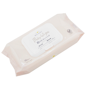 Toallitas Húmedas Extra Grandes Dr.Heart para Bebés 18x20cm con Rayón y Poliéster 361g para el Cuidado de la Piel Hechas en Japón - Product Image 1