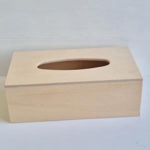 Boîte à mouchoirs en bois à motif floral, boîte à mouchoirs en bois imprimée motif jardin pour emballage cadeau féminin, vente en gros, étui de rangement - Product Image 6