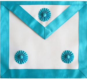 Tablier Maçonnique - Rite Français Brodé à la Main en Cuir Véritable à Coudre Personnalisé 3D Écologique Forme Triangulaire Simple Maçonnique M B - Product Image 5
