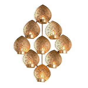 Nordic Gold Metal Ring Candelabra Creative Romantic Wedding <b>Dinner</b> Table <b>Candle</b> Holder Home Decorative Crafts - Product Image 6