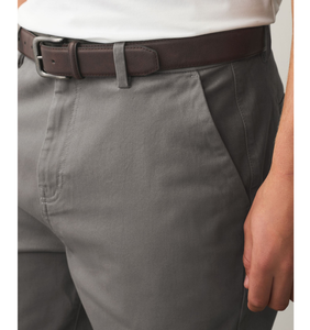 กางเกงชิโน่ผู้ชายสีเทาอ่อน ผ้าคอตตอนสัมผัสนุ่ม ทรงตรง พรีเมียมทวิล ระบายอากาศได้ดี น้ำหนักเบา เหมาะสำหรับธุรกิจ เป็นมิตรกับสิ่งแวดล้อม - Product Image 3