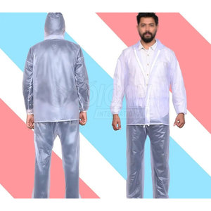 Travel Outdoor Breathable <b>Lightweight</b> Waterproof <b>Rain</b> Suit <b>Jacket</b> and Trousers Set for Tour Hiking Camping and Cycling - Product Image 2