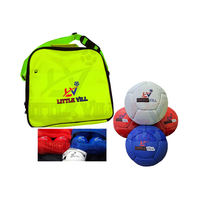 Ensemble complet de boules de boccia personnalisables de haute qualité, cousues à la main, 6 rouges, 6 bleues, 1 blanche, en cuir synthétique, kit d'arbitre, pagaie
