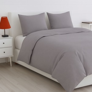 Premium Quality Misty Grey 300 Thread Count Pure Bamboo Solid Bedsheet Ultra Soft Smooth Cooling Bed Linen for <b>Comfortable</b> Sleep - Product Image 5