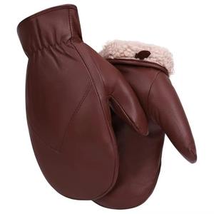 Mitaines en fourrure de mouton véritable à prix avantageux, personnalisées, chaudes pour l'hiver, à motifs pour femmes - Product Image 1