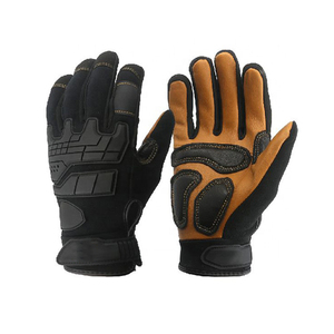 Gants de mécanicien personnalisables (logo et taille) – Anti-vibration, anti-choc, respirants et confortables – Paire de sécurité pour le travail – En vente - Product Image 1