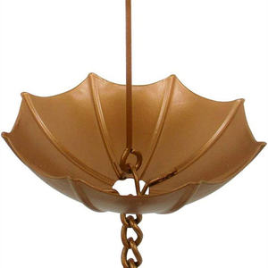 Chaîne de pluie en acier Corten pour jardin, décoration extérieure pour gouttière - Product Image 1