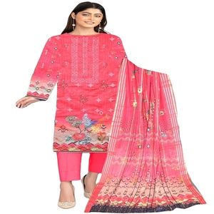 ชุดกีฬาปาร์ตี้ปากีสถาน salwar kameez ชุดสนามหญ้า3ชิ้นสำหรับผู้หญิงดีไซน์สวยใส่ประจำวันโดย AF Fashion VOL 2พร้อมทำ - Product Image 1