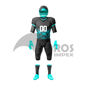 Custom American Football Uniform Design Your Own Team Jersey Premium Polyester Football Uniform OEM ODM Wholesale Manufacturer - Product Image 2