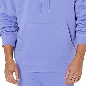 Sweat à capuche d'hiver personnalisé pour homme, couleur lavande |   Pull en polaire surdimensionné |   Vêtement ample et épais 320g, doublé, imperméable et écologique | - Product Image 5