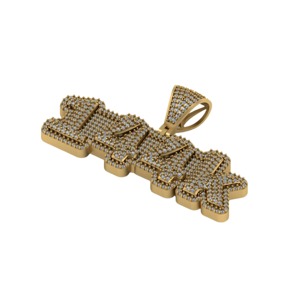 Personalized Hiphop Gift Iced 925 Solid <b>Silver</b> Cursive <b>Initial</b> Letter Number Moissanite Diamond Pendant Charms Custom Bling Name - Product Image 4