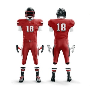 Uniforme de football américain de style nouveau sur mesure respirant de qualité supérieure avec manches courtes dernière conception - Product Image 4
