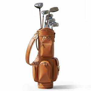 Newest Design Waterproof Custom Logo Leather Golf Bags For Sale OEM Service Lightweight Leather Golf Bags In Cheap Price - Product Image 1