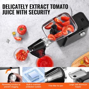 Macchina Elettrica per Salsa di Pomodoro 500W, 4.9 LBS/Min, Scolapasta con Motore in Rame Puro, Tritatutto Elettrico - Product Image 6
