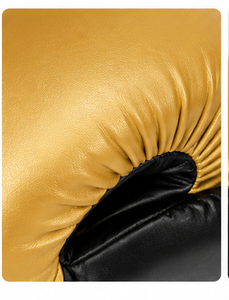 Gants de boxe noirs en PU, légers, pour l'entraînement et le combat, avec fermeture Velcro au poignet, pour MMA, salle de sport, adulte - Product Image 3