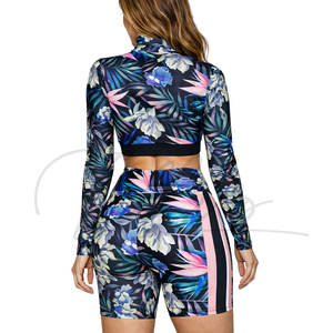 Conjuntos de Ropa Deportiva Personalizada al por Mayor, Conjuntos de Yoga, Trajes de Gimnasio, Sujetador Deportivo, Chaqueta, Leggings de Cintura Alta para Mujer - Product Image 5