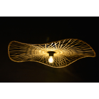 Lampe de plafond de style campagnard, tissage en bambou, lustre simple et créatif pour la décoration de café, restaurant, éclairage suspendu pour la pièce