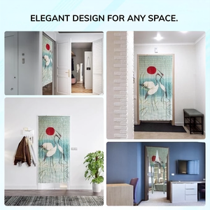 ม่านไม้ไผ่แบบลูกปัดแนวตั้ง ทำมือจากเวียดนาม สำหรับตกแต่งประตู ดีไซน์โบฮีเมียน ควบคุมแสงได้ - Product Image 3
