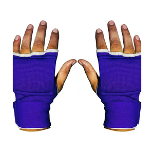 Guantes de Boxeo Ligeros con Correa de Muñeca Ajustable, Agarre para las Manos, Medios Dedos, Algodón+Almohadillas de Gel, Cierre de Gancho y Bucle, Uso Universal - Product Image 4