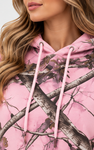 Ensemble sweat à capuche et pantalon de survêtement camouflage rose pour femme – Survêtement camouflage 2 pièces Fabricant OEM/ODM - Product Image 5