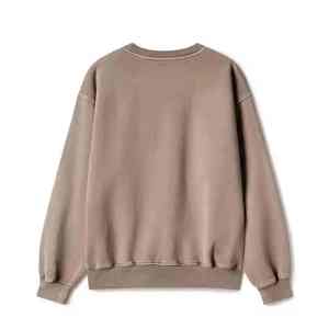 Sweat-shirt unisexe en molleton de coton vierge en gros, personnalisable avec logo imprimé, basique, en mélange de coton uni, col rond, pour hommes - Product Image 2