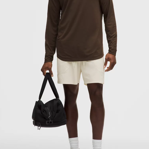 Men's Solid Gray Board <b>Shorts</b> With <b>Zip</b> <b>Pocket</b> Quick Dry Drawstring Waist Casual Bermuda <b>Shorts</b> - Product Image 1
