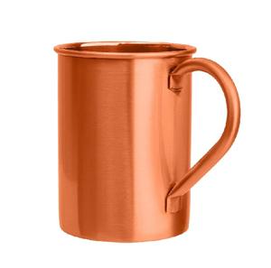 Tasses à Moscow Mule en cuivre 16 oz, fabriquées à la main avec finition martelée laquée, lèvre arrondie lisse, poignée ergonomique, sans rivets, avec une prise en main solide - Product Image 6