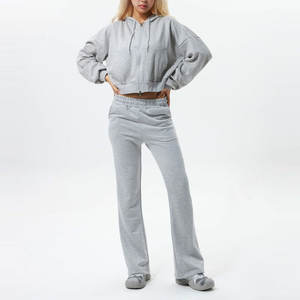 Pantalon de jogging ample pour femme, taille élastique, respirant, pour la course et les activités de plein air, coupe large évasée - Product Image 6