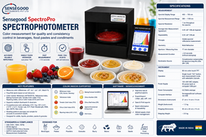 Spectrophotomètre Hunter Lab 400-700nm à succès commercial, personnalisable OEM, instruments Sensegood pour l'analyse des aliments, des boissons et des pâtes - Product Image 5